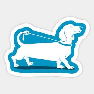 Walkies, Dog walking, best friend Sticker